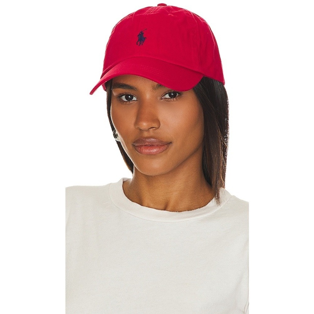 Polo Ralph Lauren Iconic 'Pony' Chino Ball Cap in RL 2000 Red & Blue